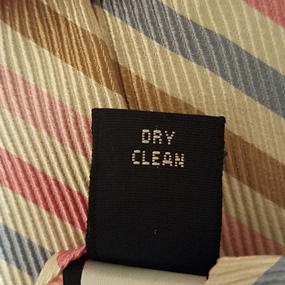 Lands' End 100% Silk Stripe Necktie - Picture 7 of 7